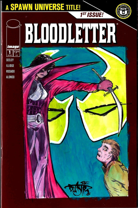 Bloodletter #1 (2025) Image Comic Sketch Cover Variant W Original Dave Castr Art