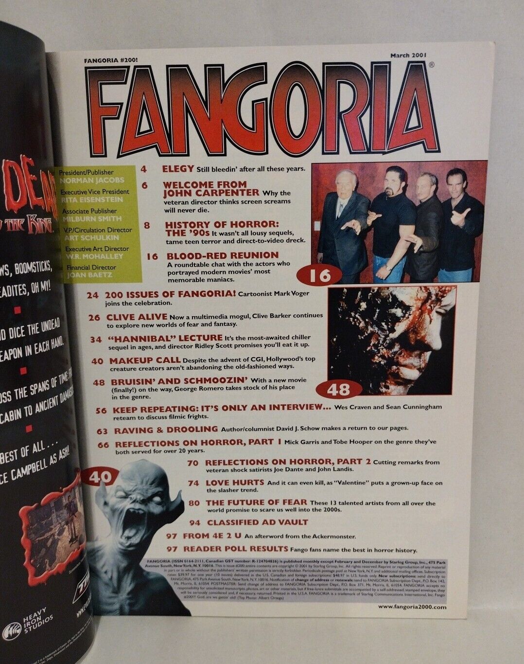 Fangoria Magazine #200 (2001) Freddy Krueger 100 Page Special 90s Horror History