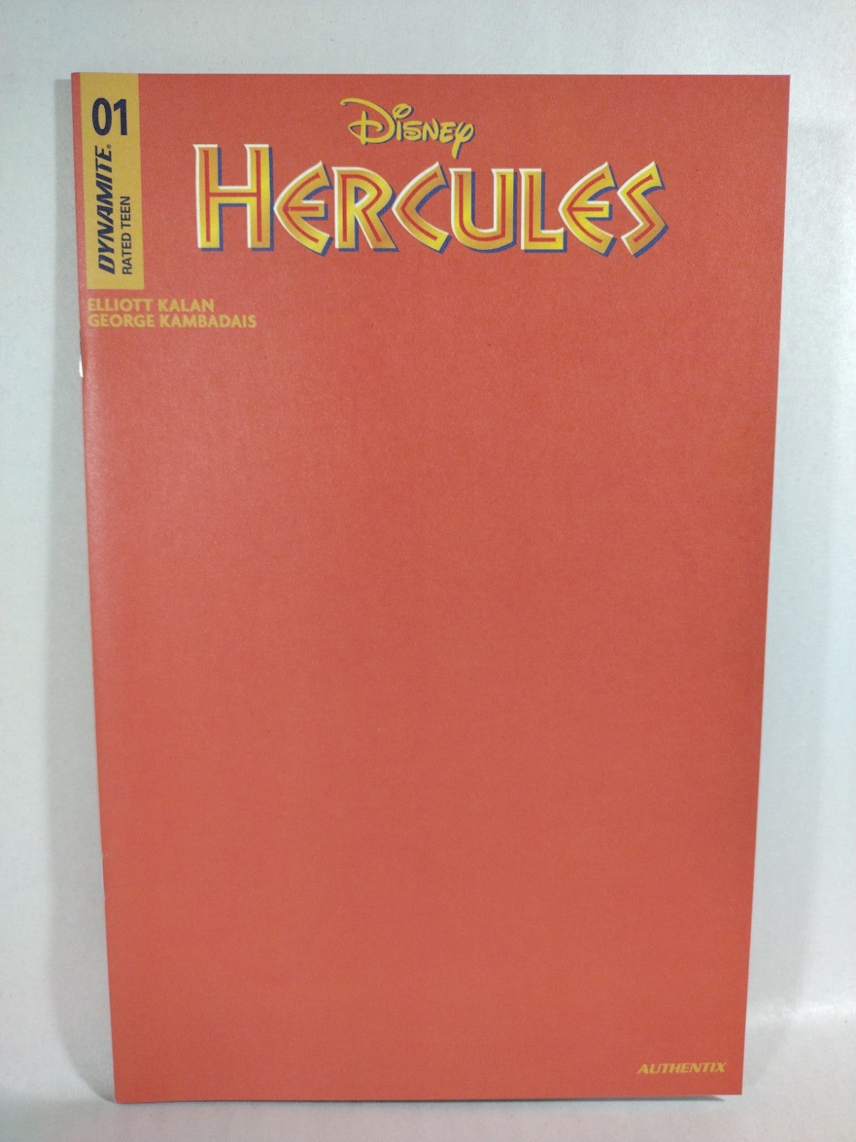Hercules #1 (2024) Dynamite Red Blank Sketch Variant Cover Comic New NM