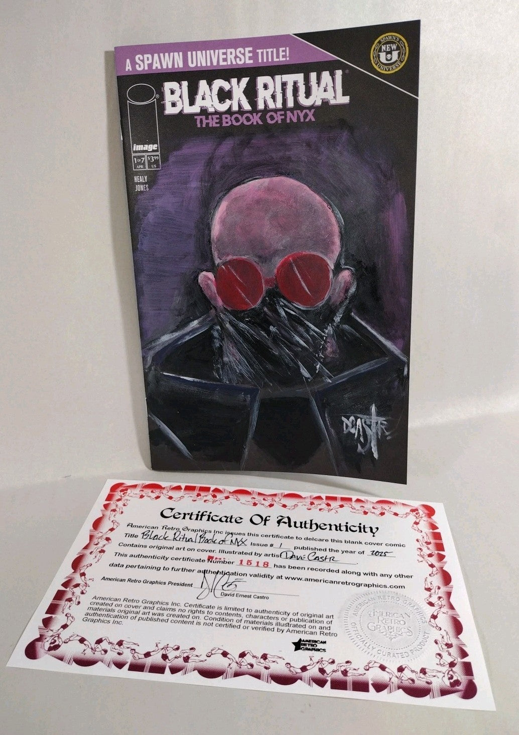 Black Ritual Book Of NYX #1 (2025) Spawn Comic Black Cover W Original DCastr Art