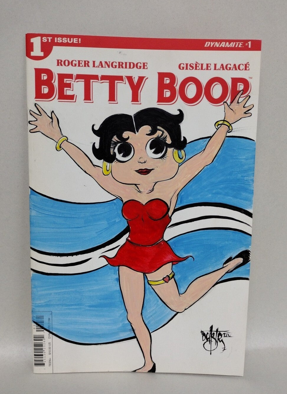 Betty Boop #1 (2016) Dynamite Sketch Cover Variant W Original Dave Castr Art