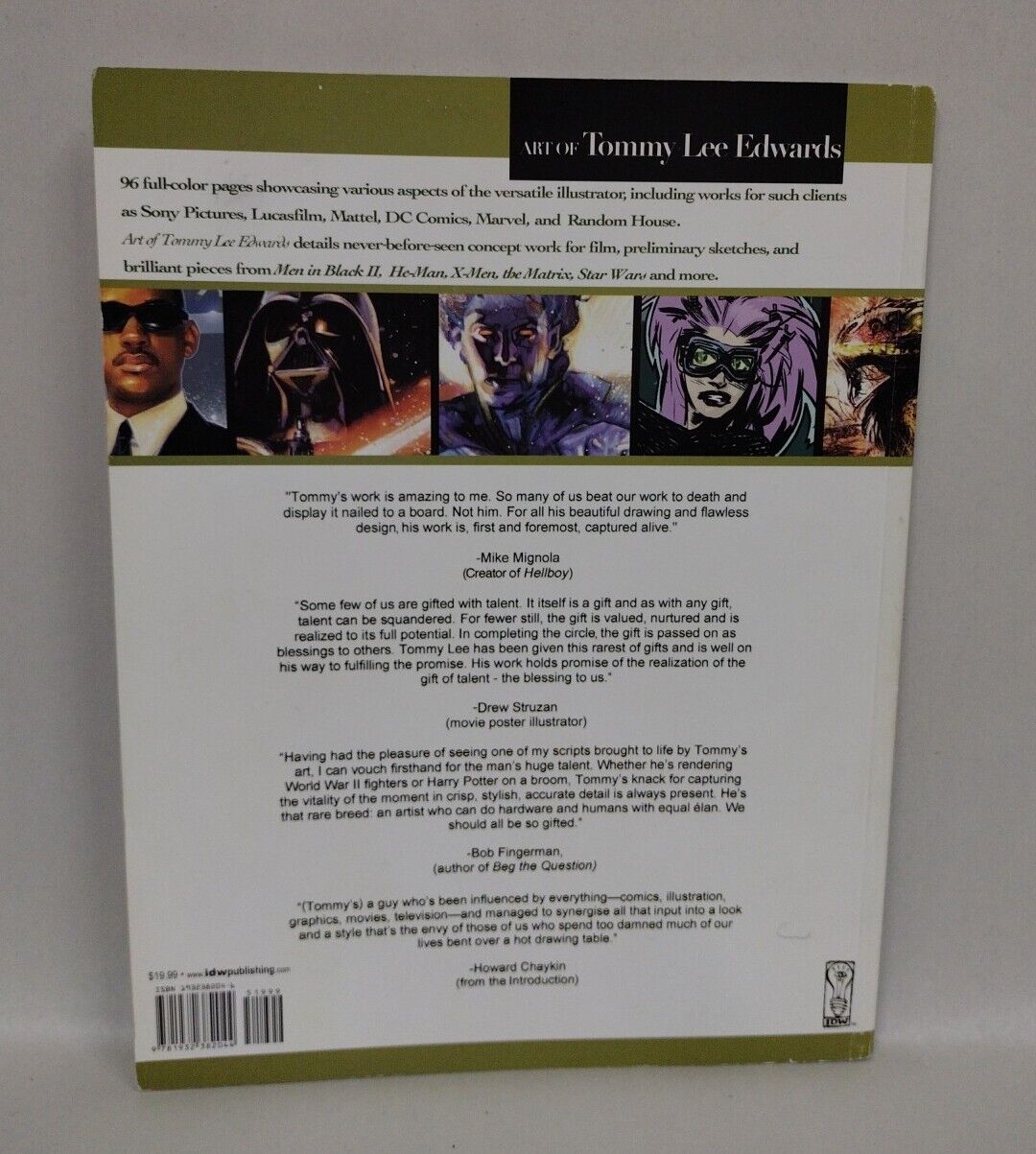 Art Of Tommy Lee Edwards (2002) IDW SC Star Wars MIB Motu VG