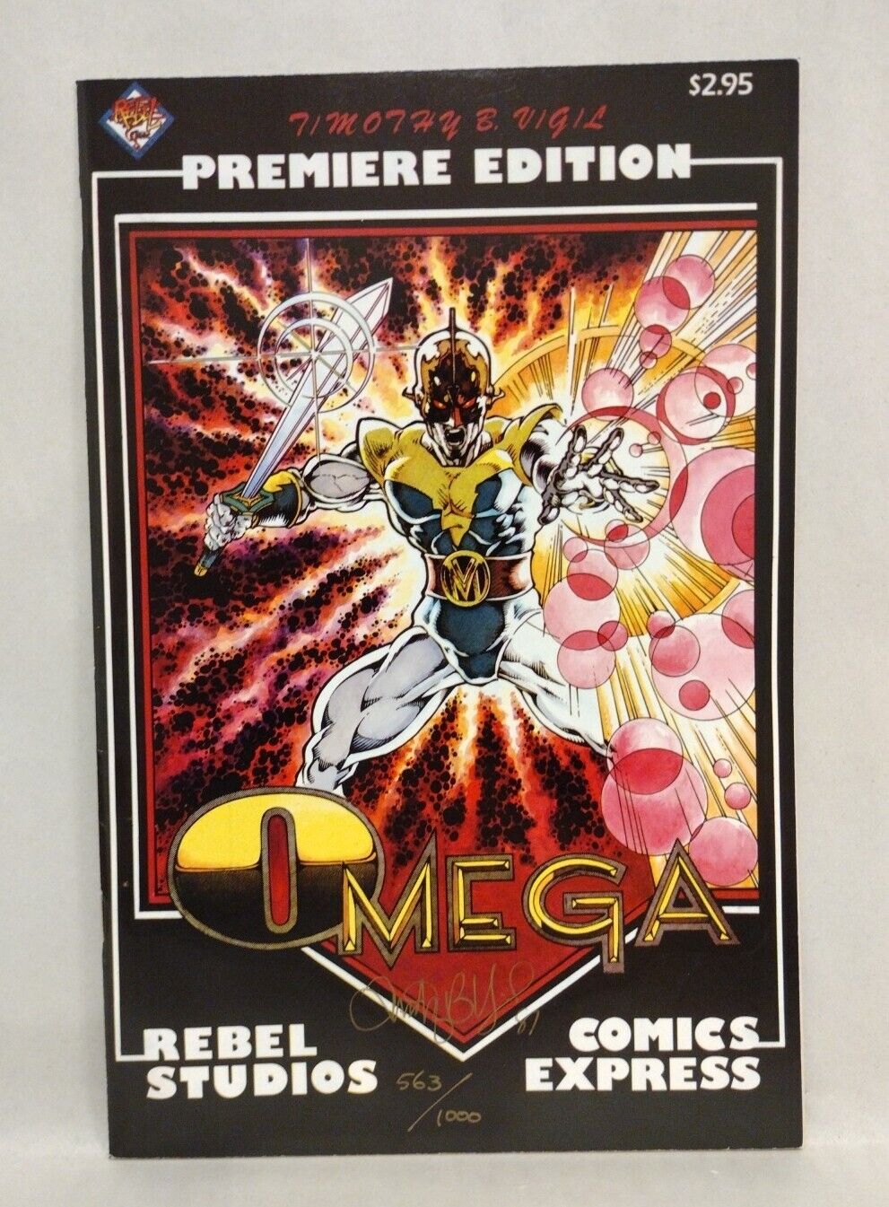 Omega (1987) Portfolio SIGNED 563/1000 TIM VIGIL Paul Martin Complete W Comic