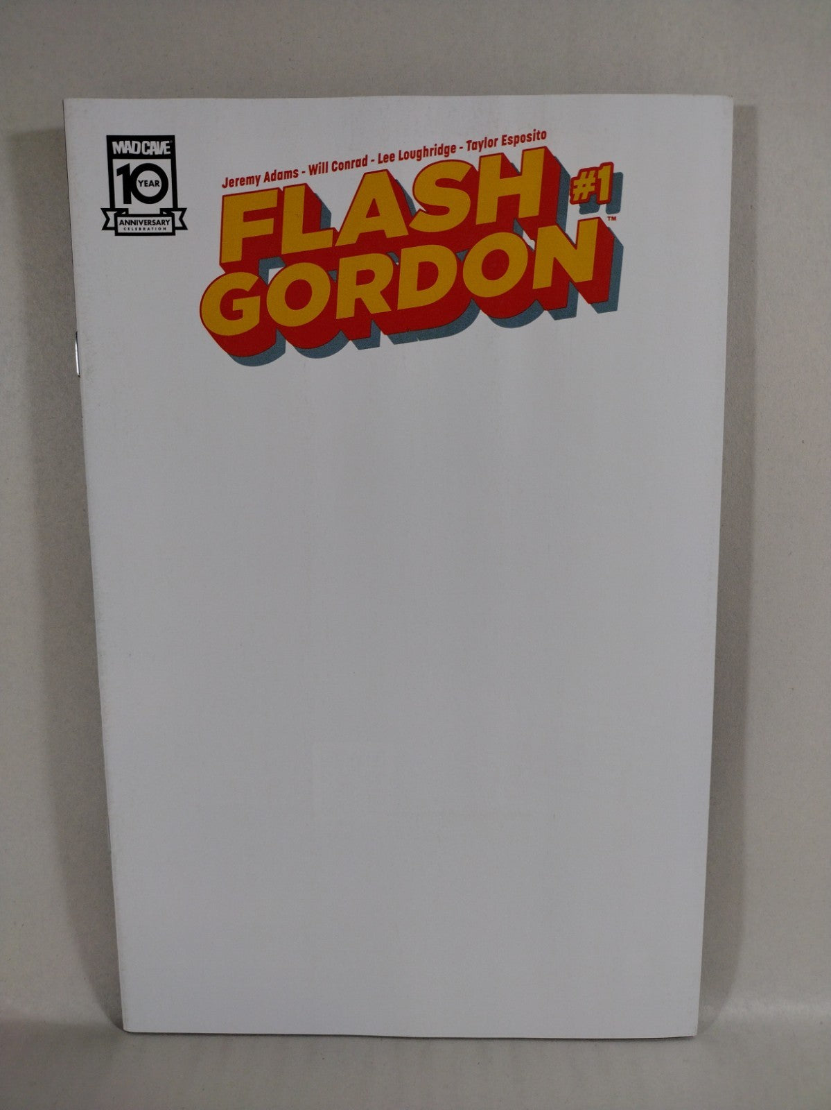 Flash Gordon #1 (2024) Mad Cave Comic Blank Sketch Variant Cover NM