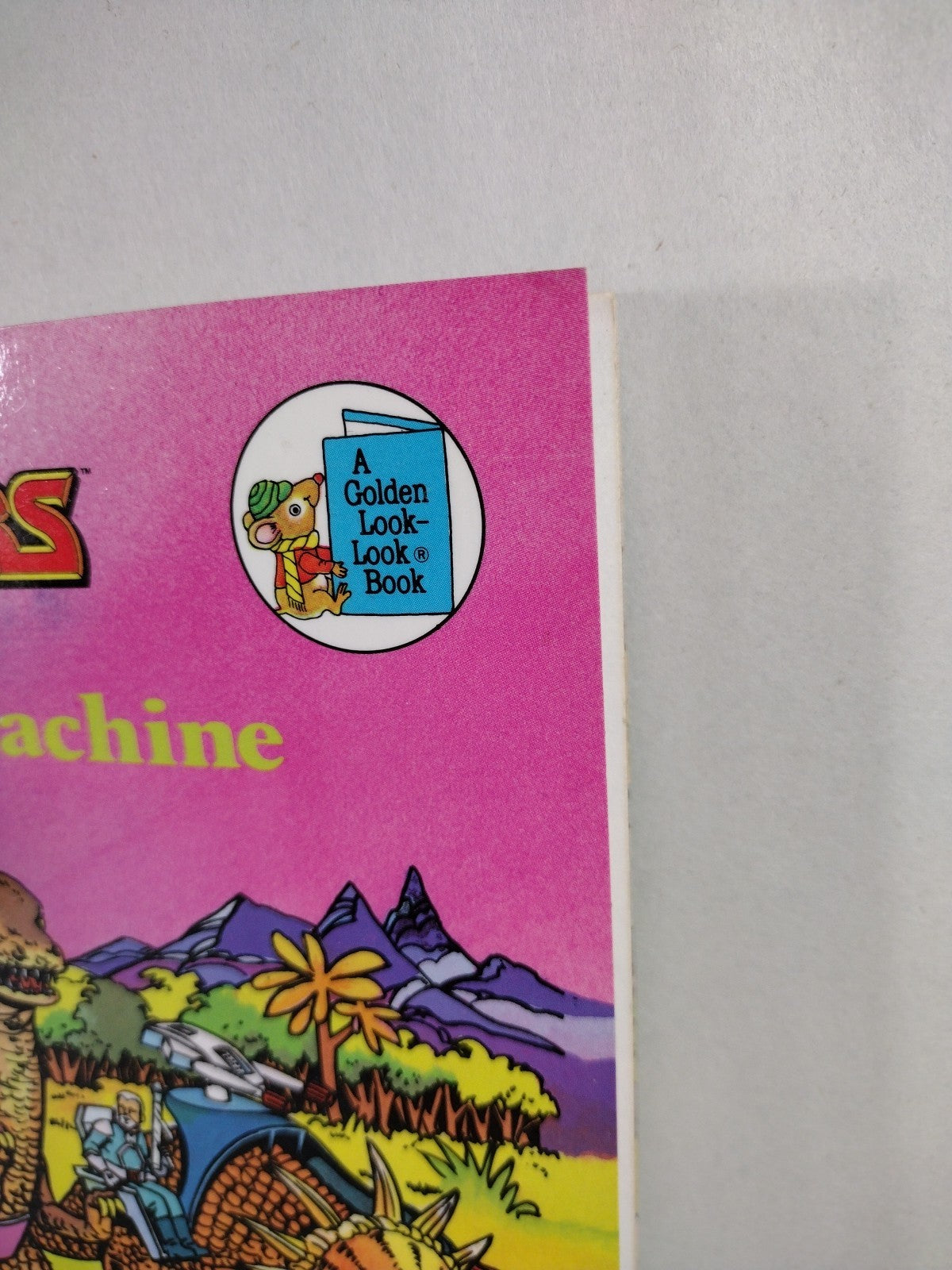 Dino-Riders The Volcano Machine (1988) Golden Book Jack C. Harris Gene Biggs New