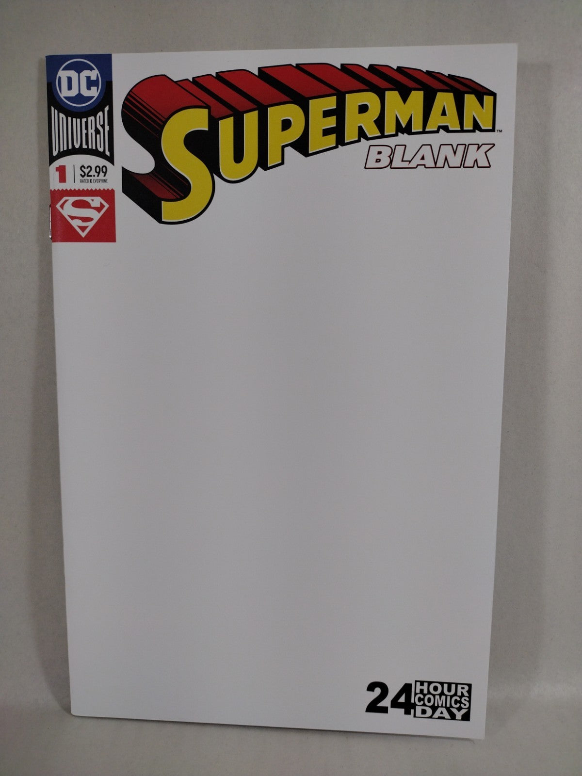Superman Blank 24 Hour Comics Day (2018) DC Universe Sketchbook New NM