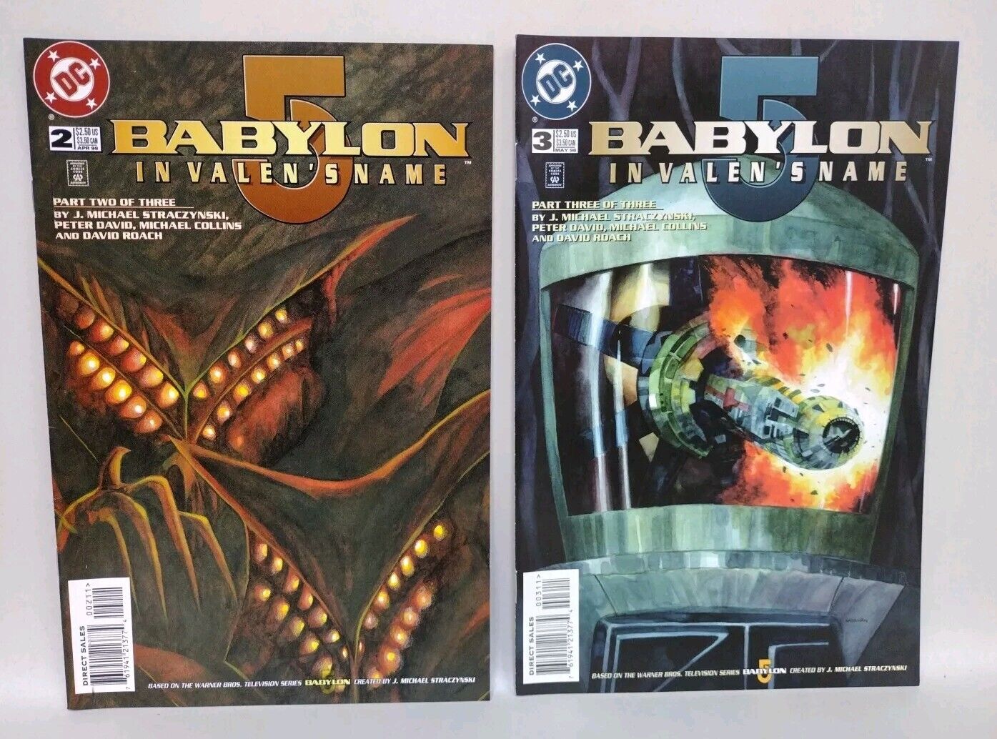 Babylon 5 In Valen's Name (1998) DC Comic Mini-Series Lot Set #2 3