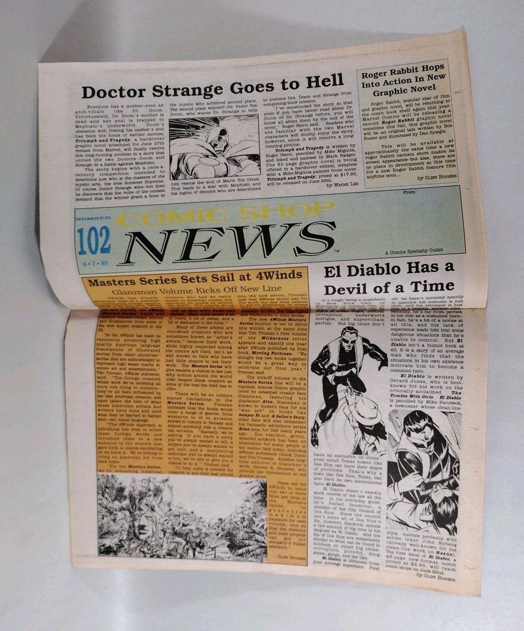 Comic Shop News #102 (1989) June 7th Newsletter Dr Doom Strange Todd McFarlane 