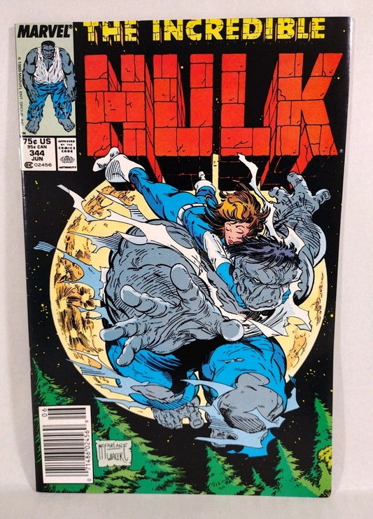 Incredible Hulk 344 Marvel 1988 Comic Todd McFarlane Mark Jewelers Variant VF-NM