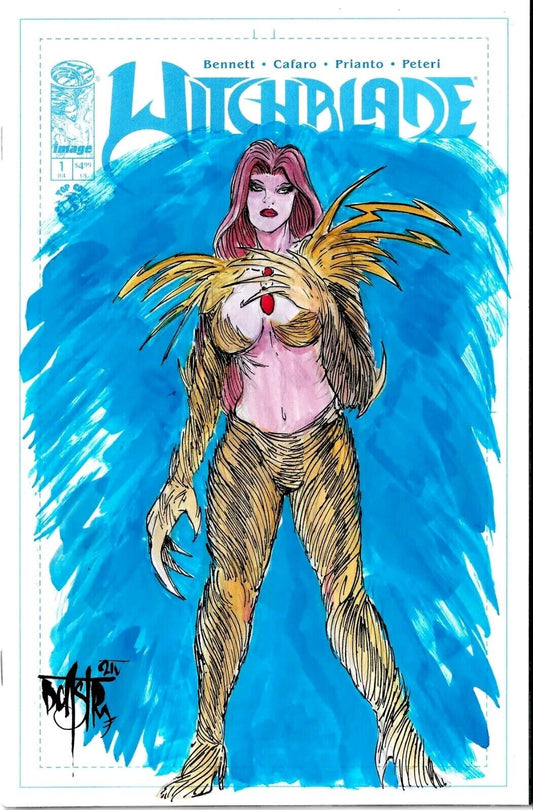 Witchblade #1 (2024) Image Comic Sketch Cover Variant W Original Dave Castr Art