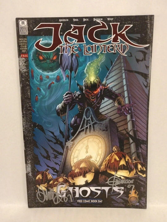 Jack The Lantern Ghosts (2007) FCBD Castle Rain Color Comic Signed Tim Vigil
