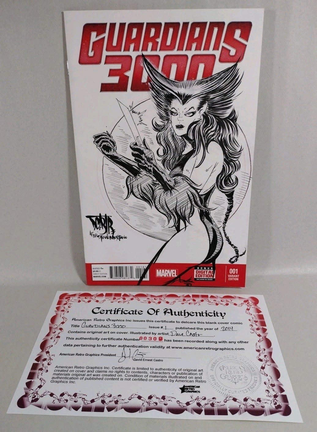 Guardians Of The Galaxy 3000 #1 Marvel Comic Sketch Var W Original DCastr Art