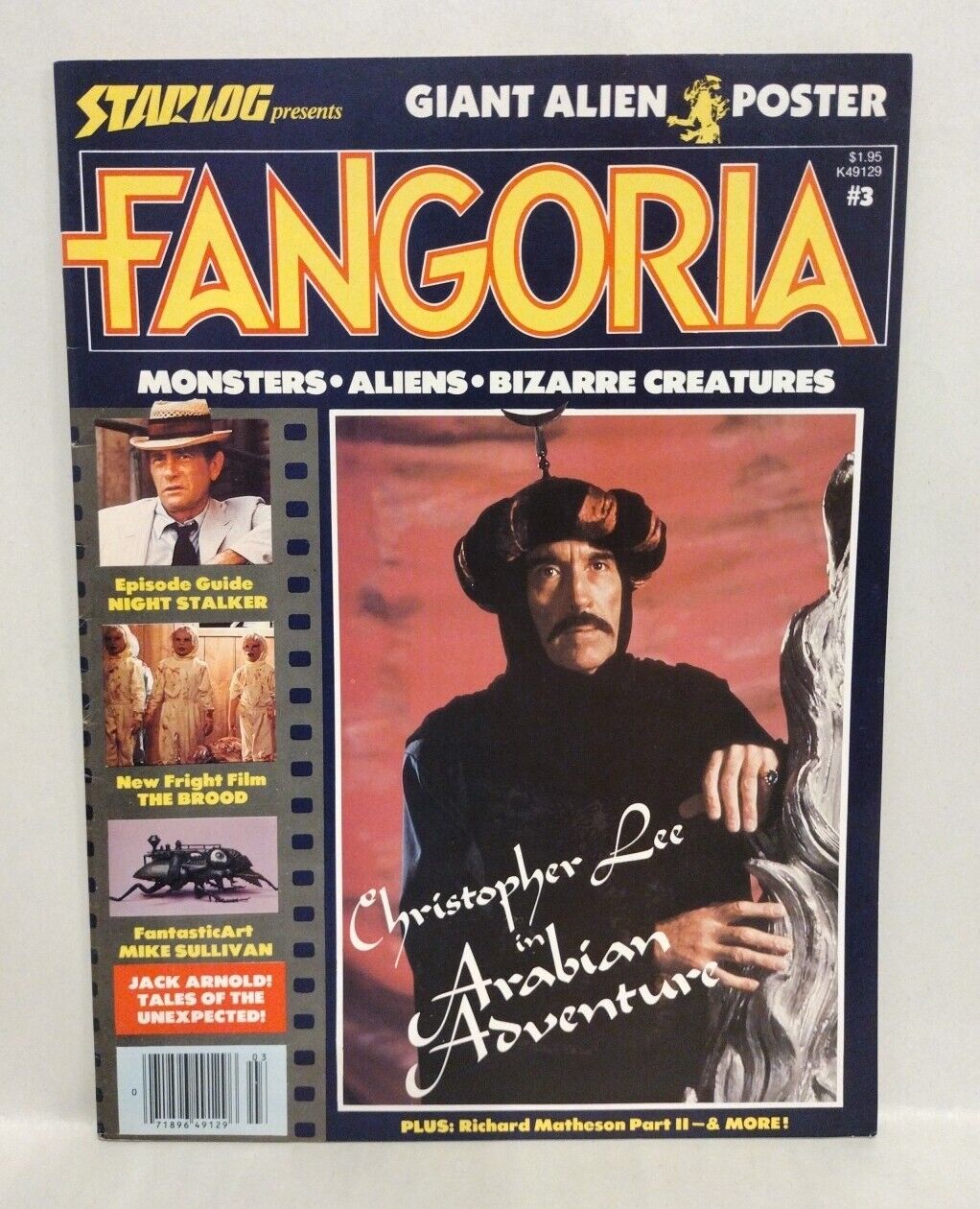 Fangoria #3 (1979) Starlog Horror Magazine Alien w Poster Richard Matheson 