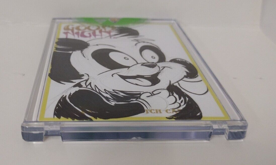 Dave Castr's Good Night (2021) ARG Sketch Card W Original Andy Panda Drawing