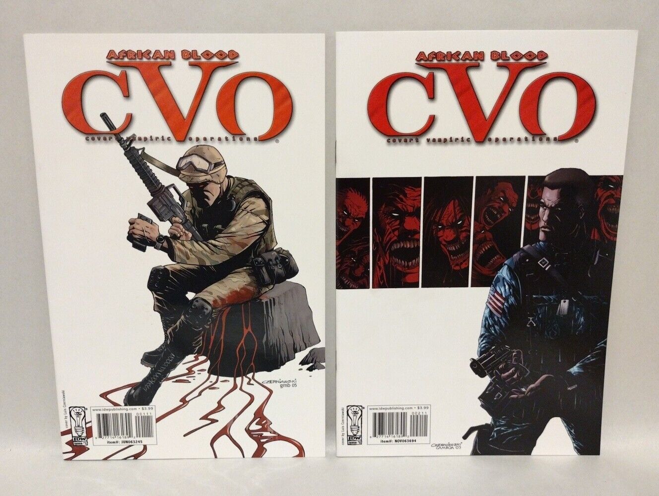 CVO (2005) IDW Comic African Blood Complete Series #1-4 + Infestation Special