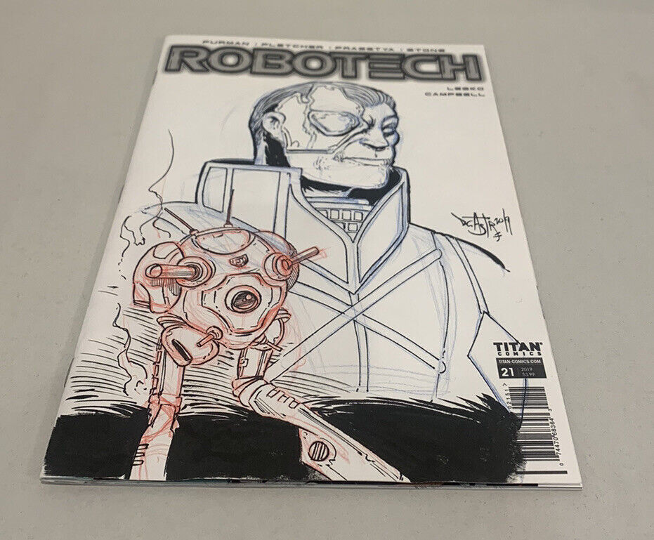 ROBOTECH #21 Blank Variant Cover Comic 2019 W Original Art Dave Castr