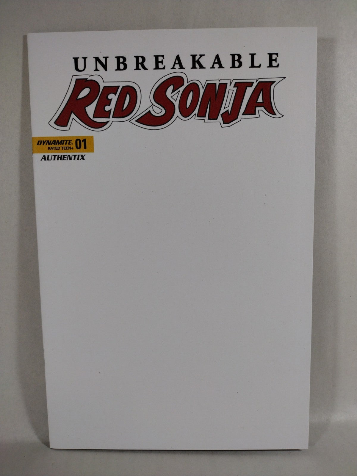Unbreakable Red Sonja #1 (2022) Dynamite Blank Sketch Variant Cover Comic New NM