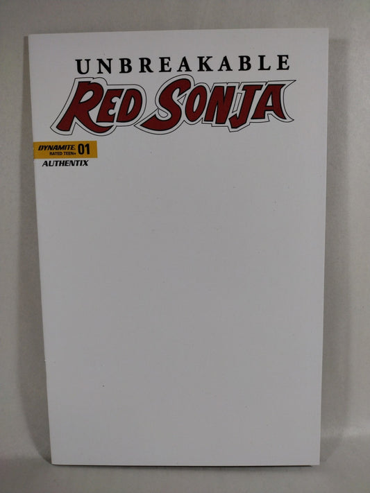 Unbreakable Red Sonja #1 (2022) Dynamite Blank Sketch Variant Cover Comic New NM