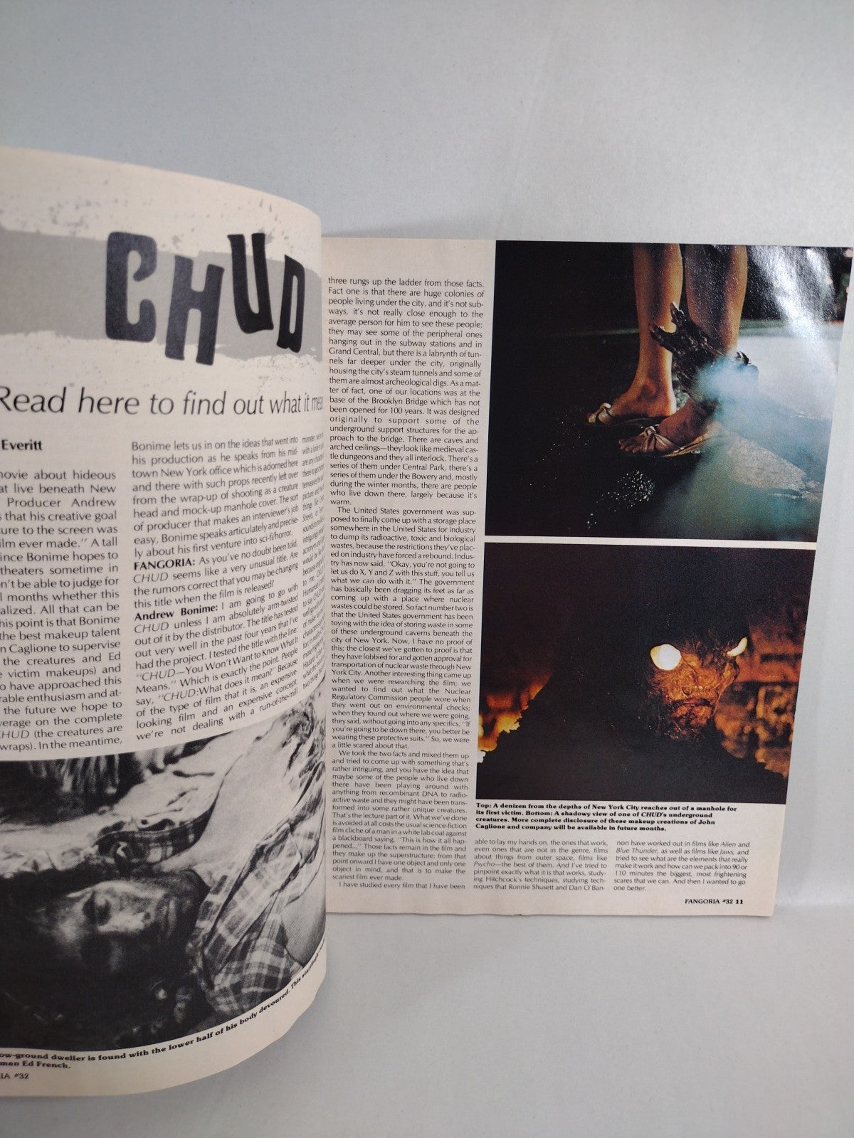 FANGORIA Magazine #32 (1984) Friday The 13th Poster Christine CHUD Cujo GD