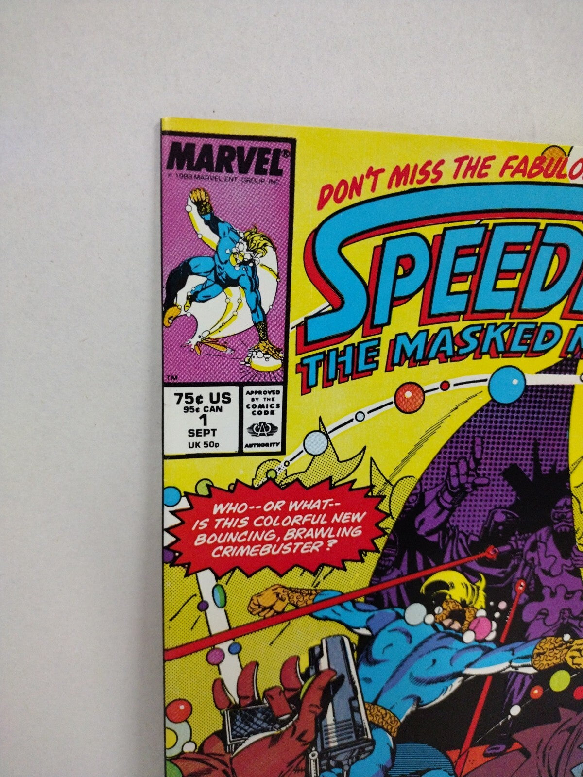 Speedball #1 (1988) Marvel Comic Robbie Baldwin Steve Ditko Roger Stern NM