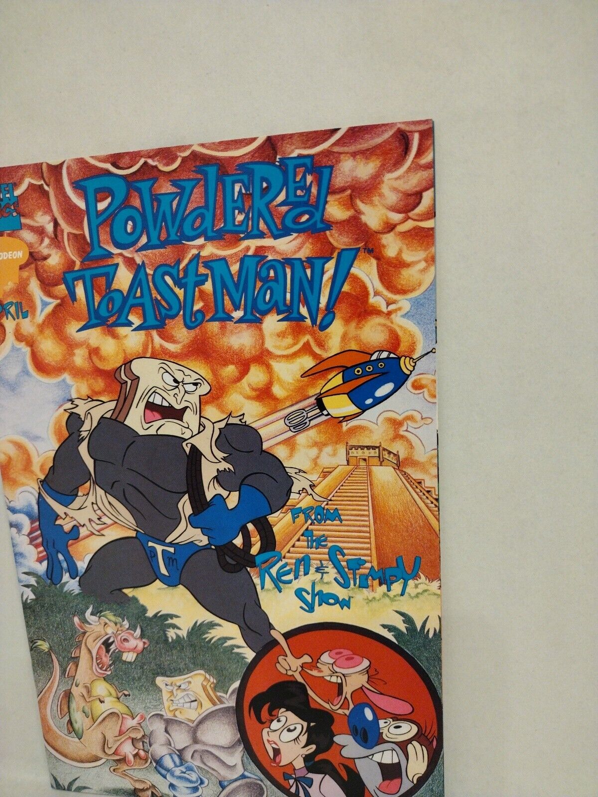 Ren & Stimpy Show Special Powdered Toastman Cereal Serial #1 (1995) Marvel Comic