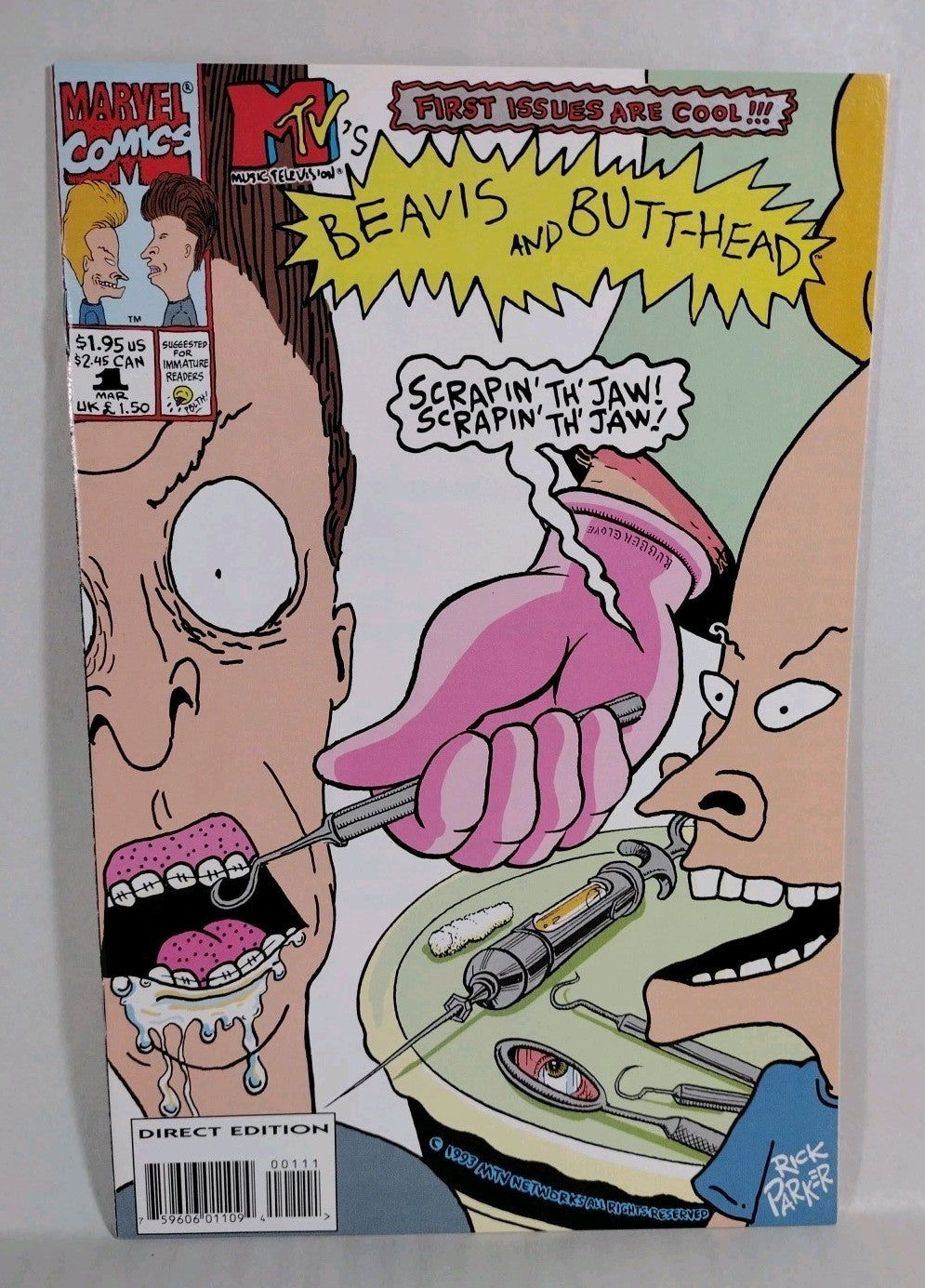 Beavis And Butt-Head #1 (1993) Marvel MTV 1st Comic Appearance NM