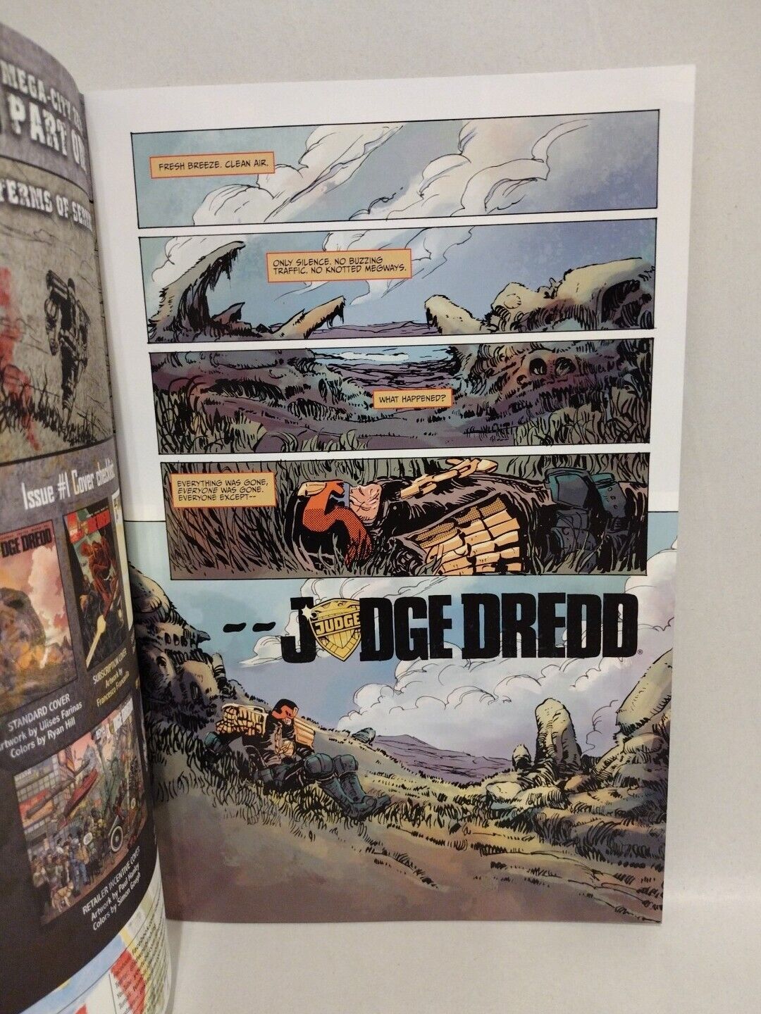Judge Dredd Graphics JUDGE DREDD #1 (2015) Sketch Variant Cover Comic W Original Brett Rupp ...
