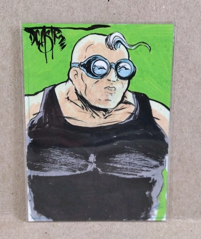 Dave Castr Crusin (2025) OAC Sketch Card W Original Marvel Strong Guy Guido Art