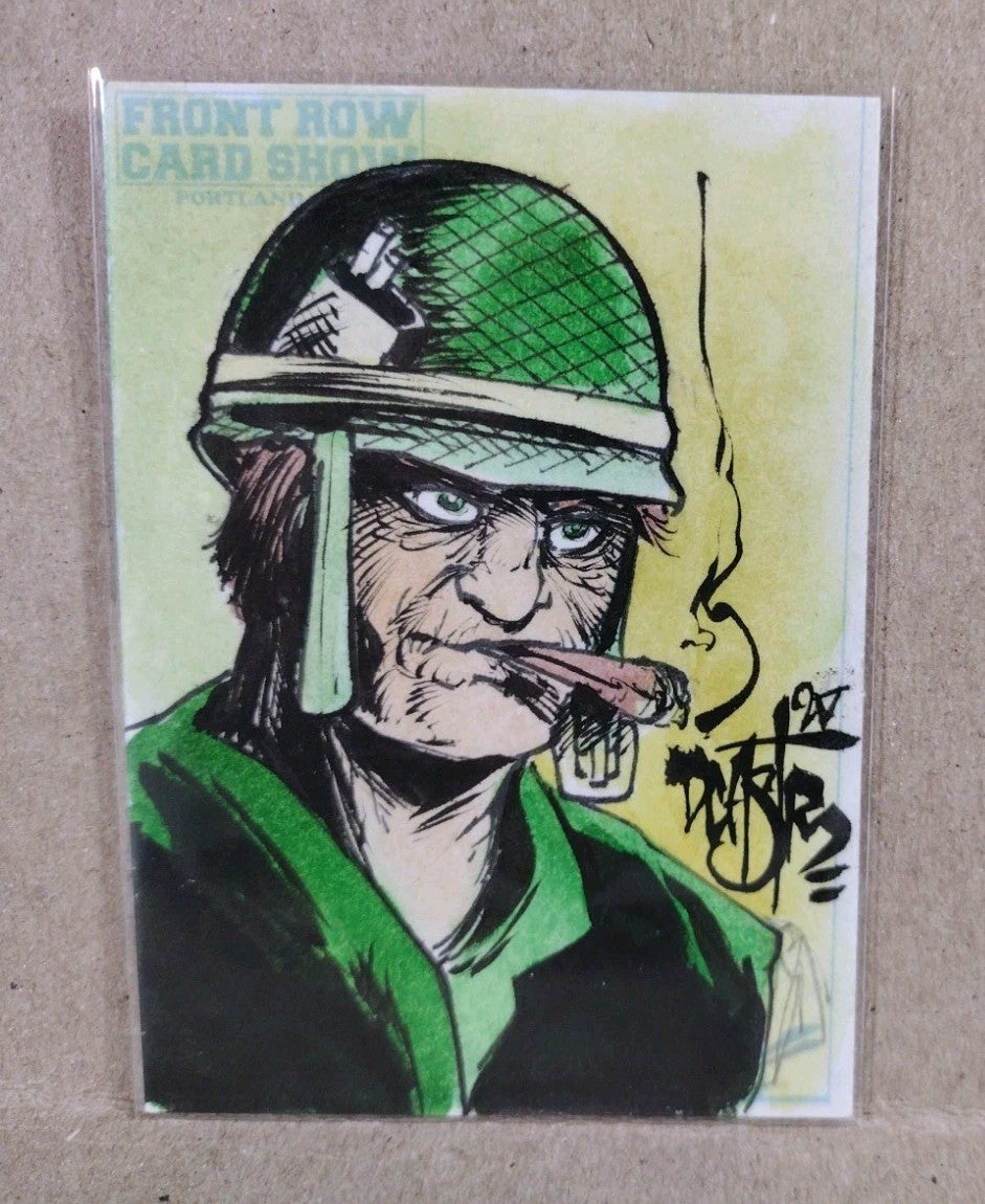 DCastr (2025) Front Row Show Exclusive Sketch Card W Original Sgt Rock Art