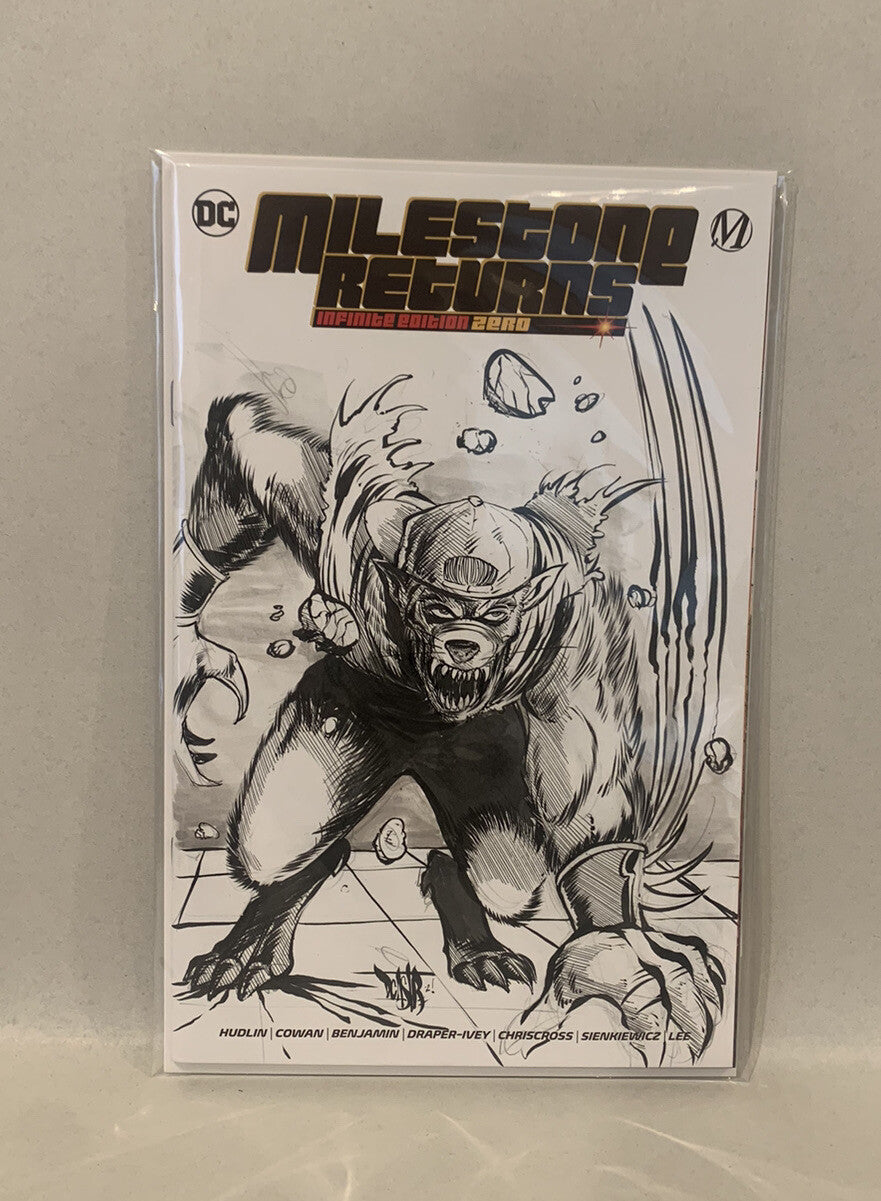MILESTONE RETURNS INFINITE EDITION #1 Sketch Variant Cover W Original DCastr Art