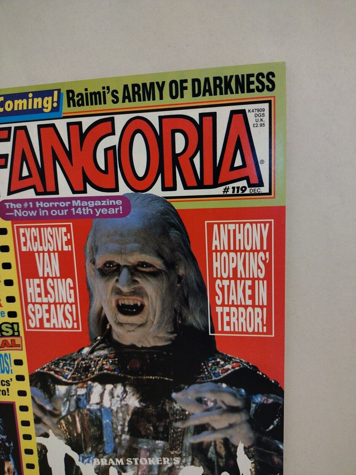 FANGORIA Magazine 119 (1992) Dracula Dawn Of The Dead Faust Signed Joe Tim Vigil