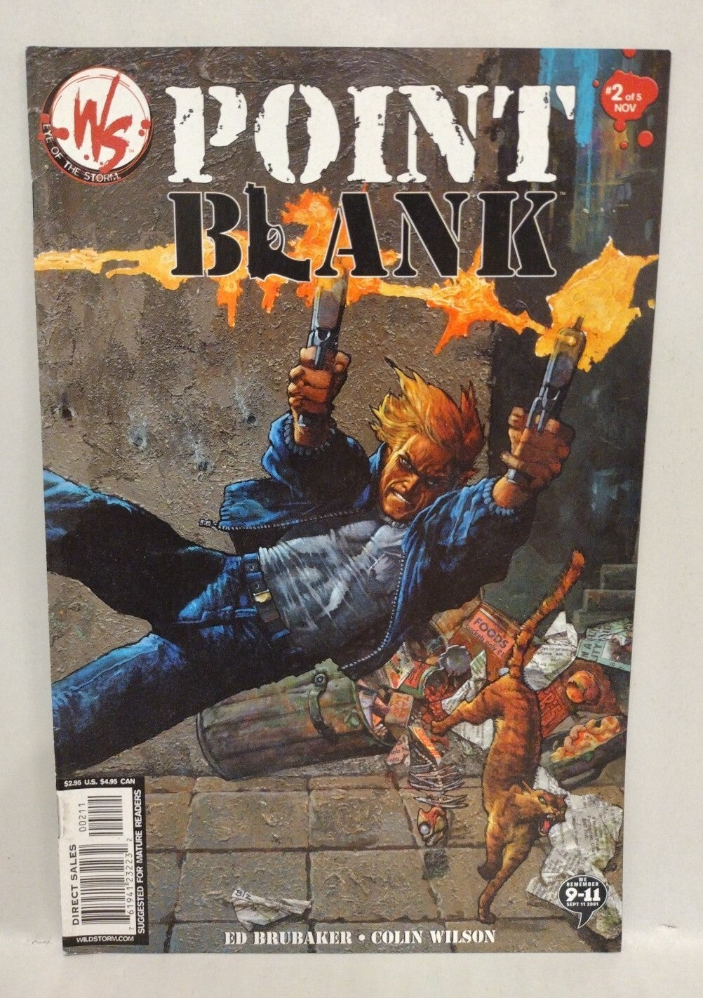 Point Blank (2001) Complete Wild Storm Comic Set #1 2 3 4 5 Ed Brubaker Grifter