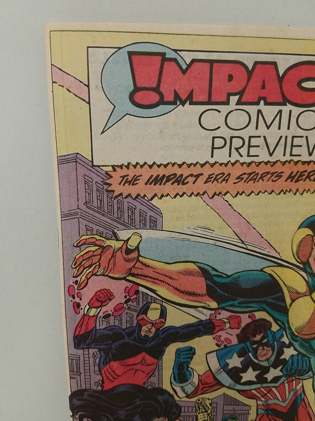 Impact (1991) Preview Newsprint DC Comic 1st Appearance Maria DeGuzman Jaguar II