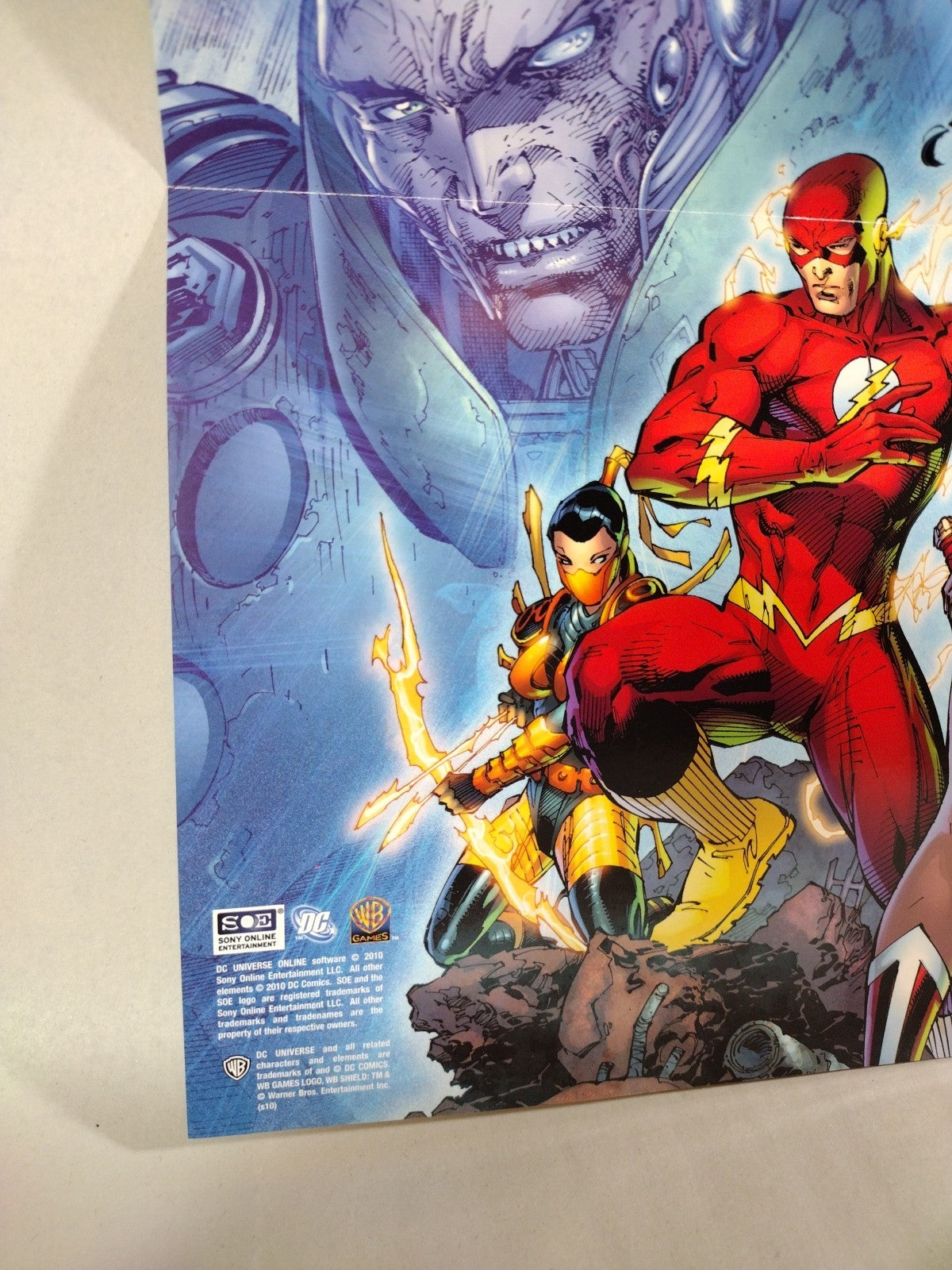 DC Universe (2009) Online Poster Double-Sided Promo Superman Batman 20.5 X 13.5"