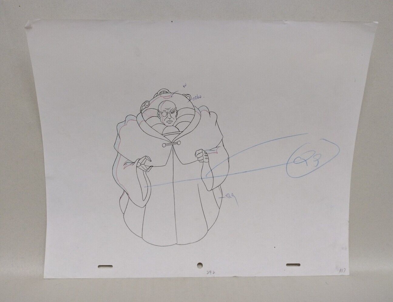 Street Sharks (1996) Original Animation Production Cel EP 38 W Dr Piranoid