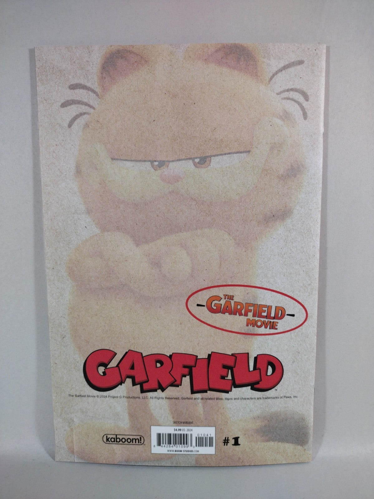 Garfield #1 (2024) Boom Studios Orange Blank Sketch Variant Comic New NM