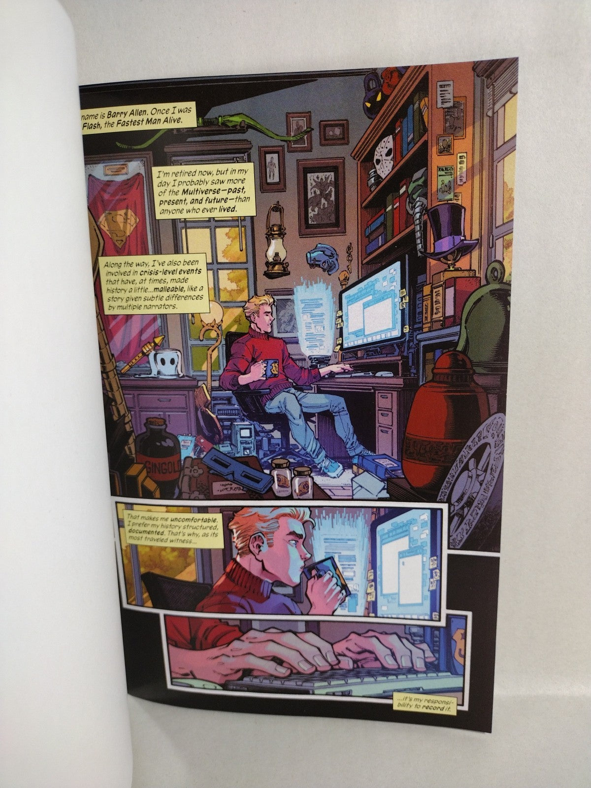 New History Of The DC Universe #1 Sketch Cover Var Comic W Original DCastr Art