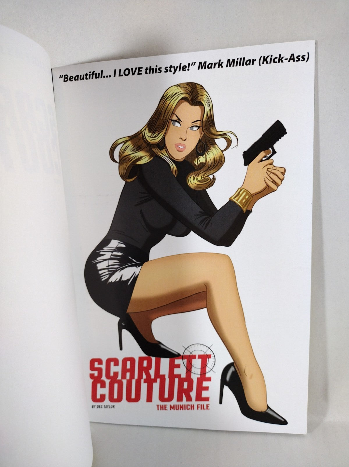 Scarlett Couture Munich File #1 (2023) Titan Comic Yellow Blank Sketch Cover NM