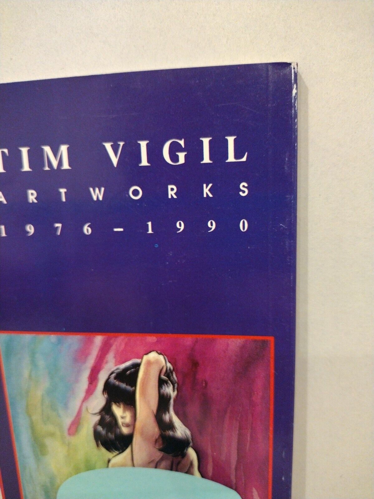 TIM VIGIL ARTWORKS 1976-1990 (1991) Rebel Studios Comic Art Book Faust+ Signed