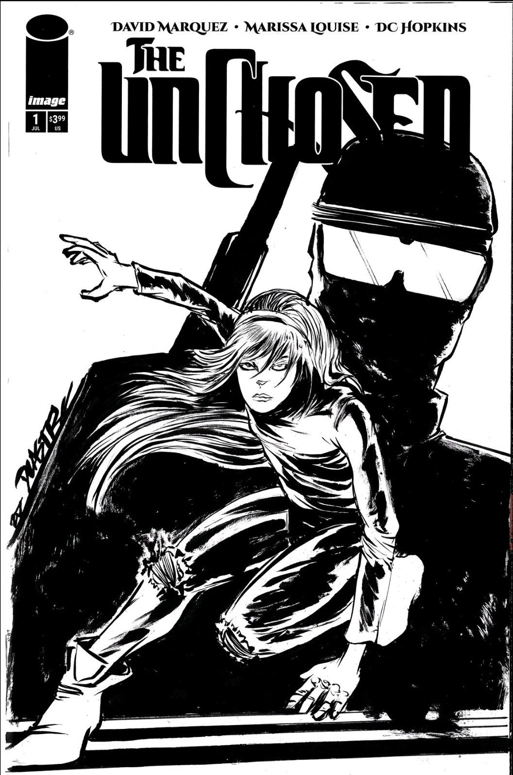 Unchosen #1 (2025) Image Comic Sketch Variant Cover W Original Dave Castr Art