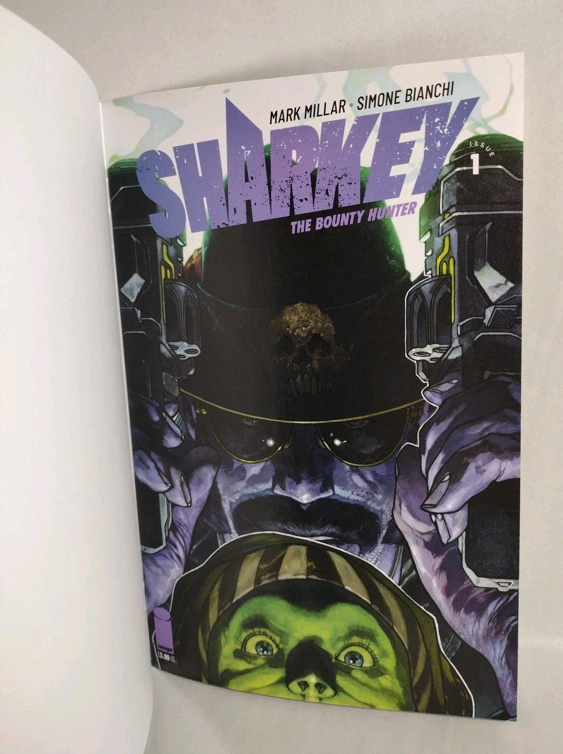 Sharky The Bounty Hunter #1 (2019) Image Millar Comic Blank Sketch Variant Cover