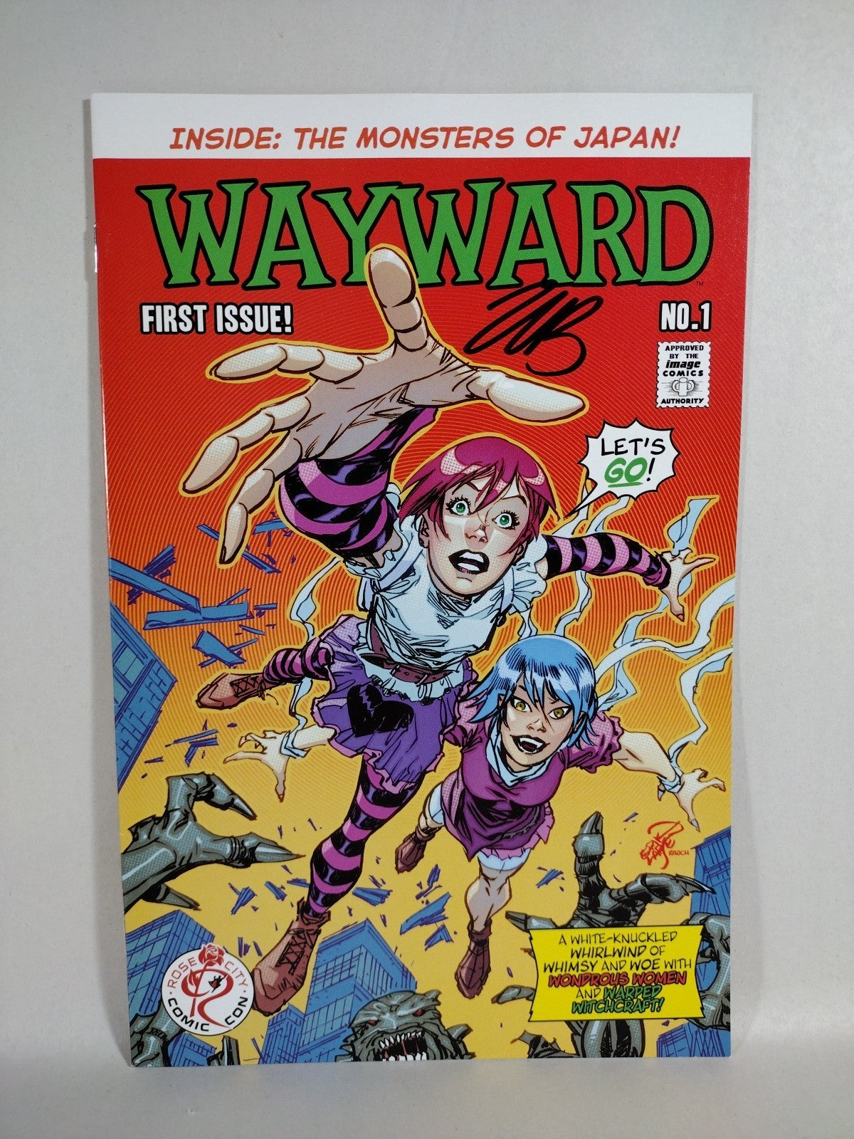 Wayward #1 (2014) Image Comic Erik Larsen RCCC Variant Cover J Signed Jim Zub NM
