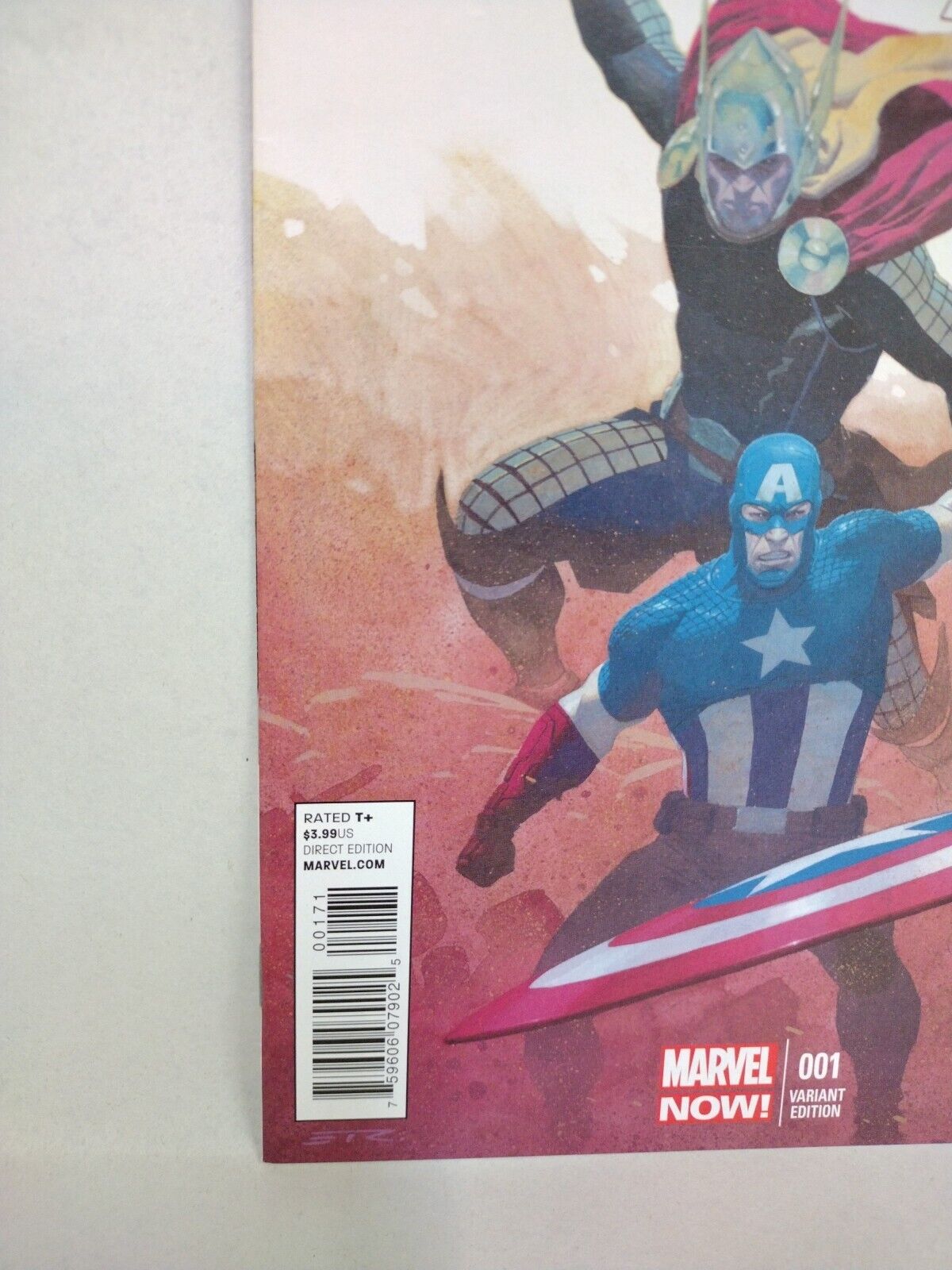 Avengers #1 (2012) Marvel Comic 1:50 RIBIC Ratio Thor Captain America Variant NM