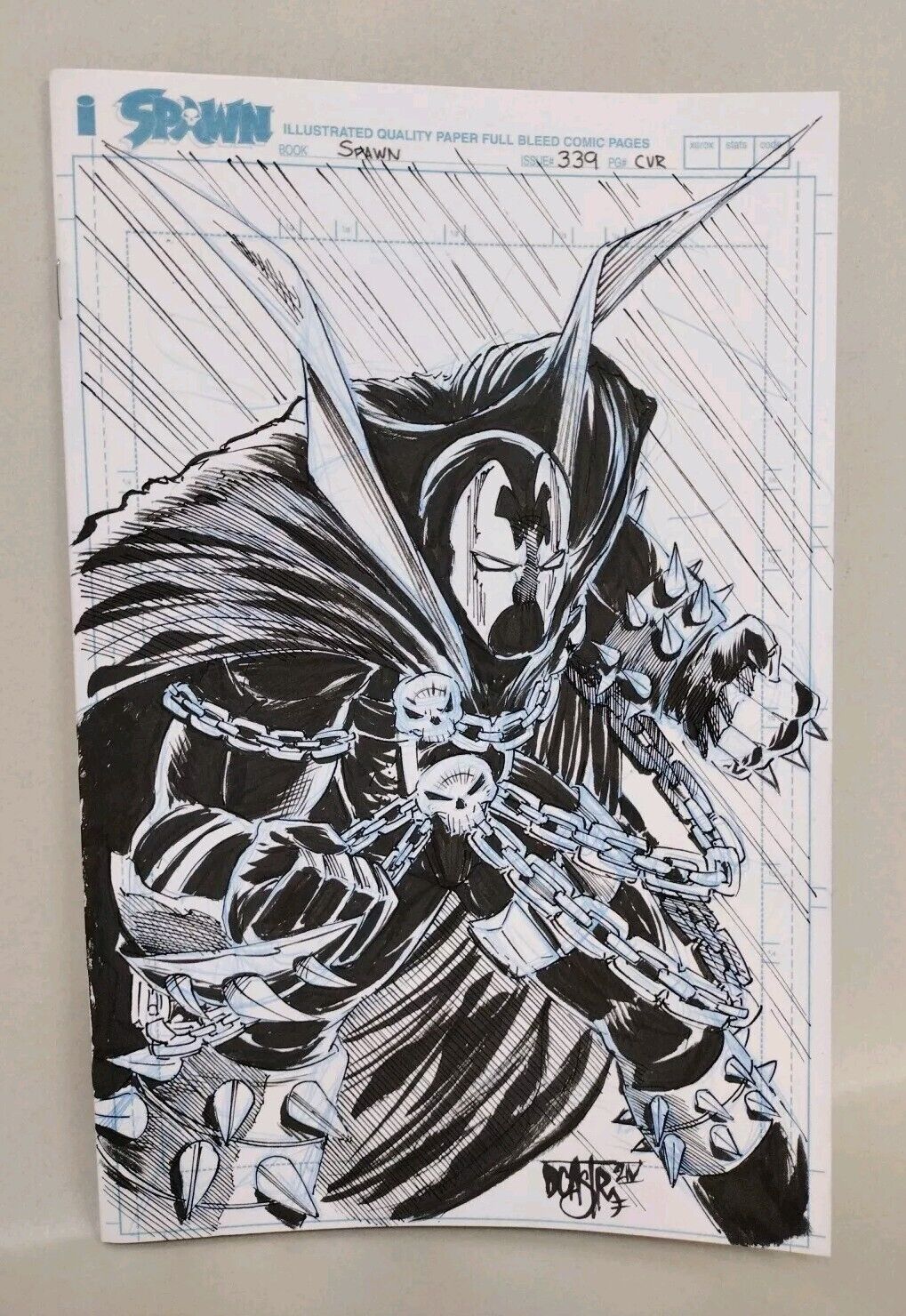 Spawn 339 (2023) Image Comic Sketch Cover Variant w Original Dave Castr Art