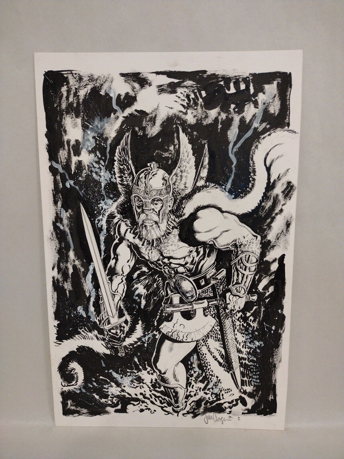 Dark Kingdom Original Jason Crager Comic Art 11 X 17 Horror Fantasy Inked