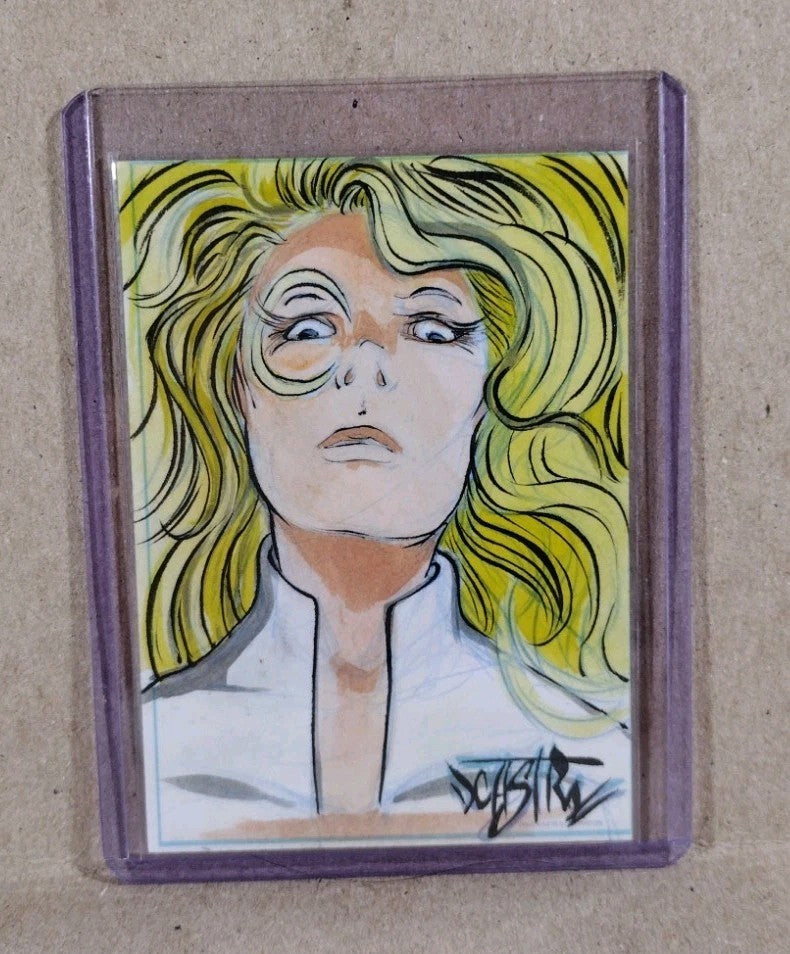 Dave Castr Crusin (2025) OAC Sketch Card W Original Marvel Cloak Art ACEO