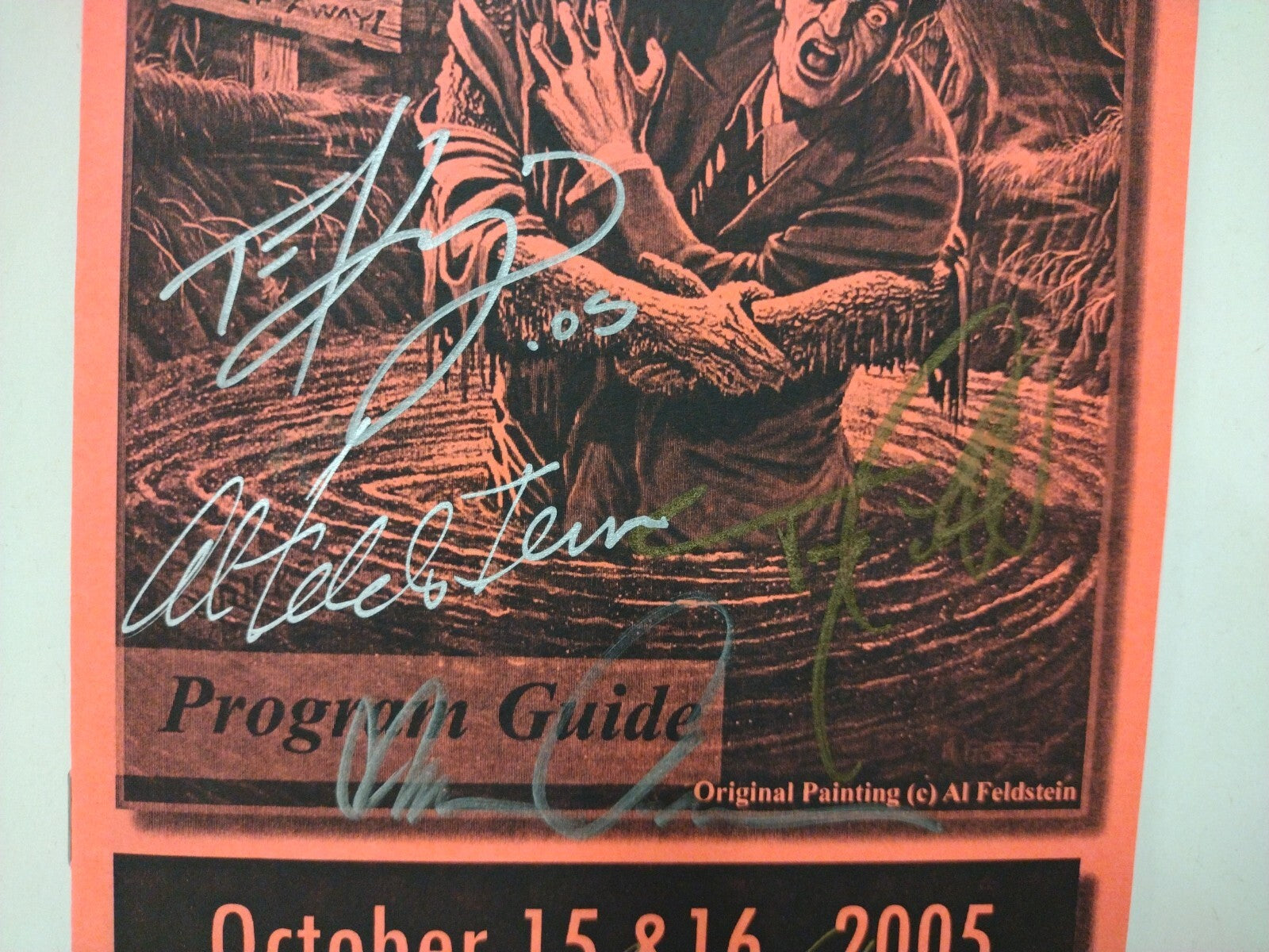 Motor City Comic Con 2005 Program 5x Signed Al Feldstein Locke Kaniuga Pulido +