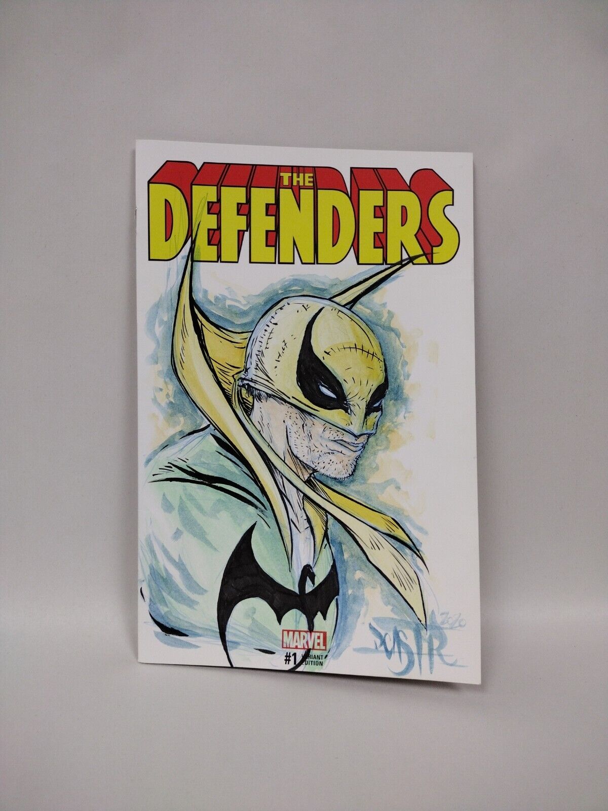 Defenders #1 (2017) Marvel Sketch Cover Comic Original Dave Castr Iron Fist Art
