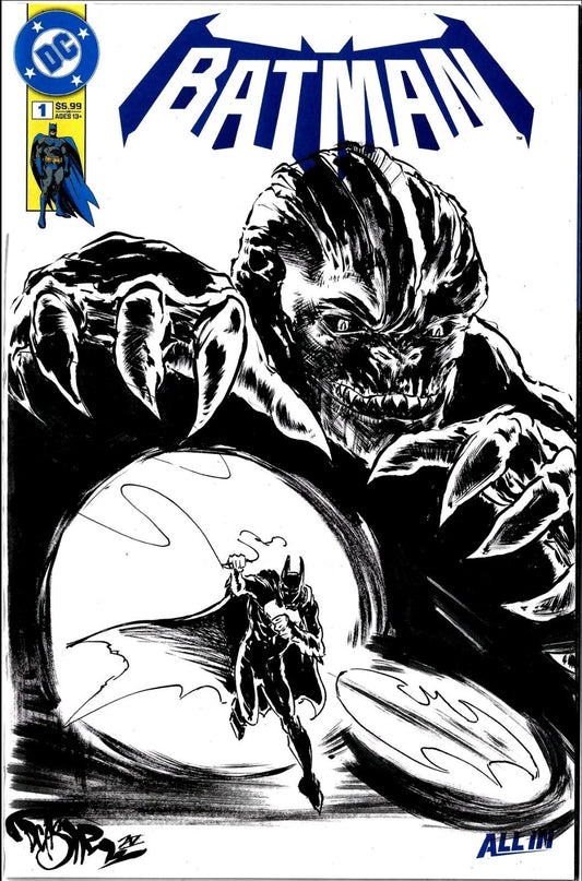 Batman #1 (2025) DC Sketch Cover Variant Comic W Original Dave Castr Art