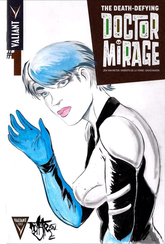 Doctor Mirage #1 (2014) Valiant Sketch Variant Comic W Original Dave Castr Art